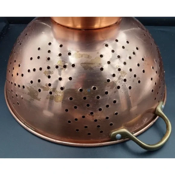 Copper colander strainer - Picture 5 of 8